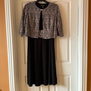 Jessica Howard jacketed sequined dress.